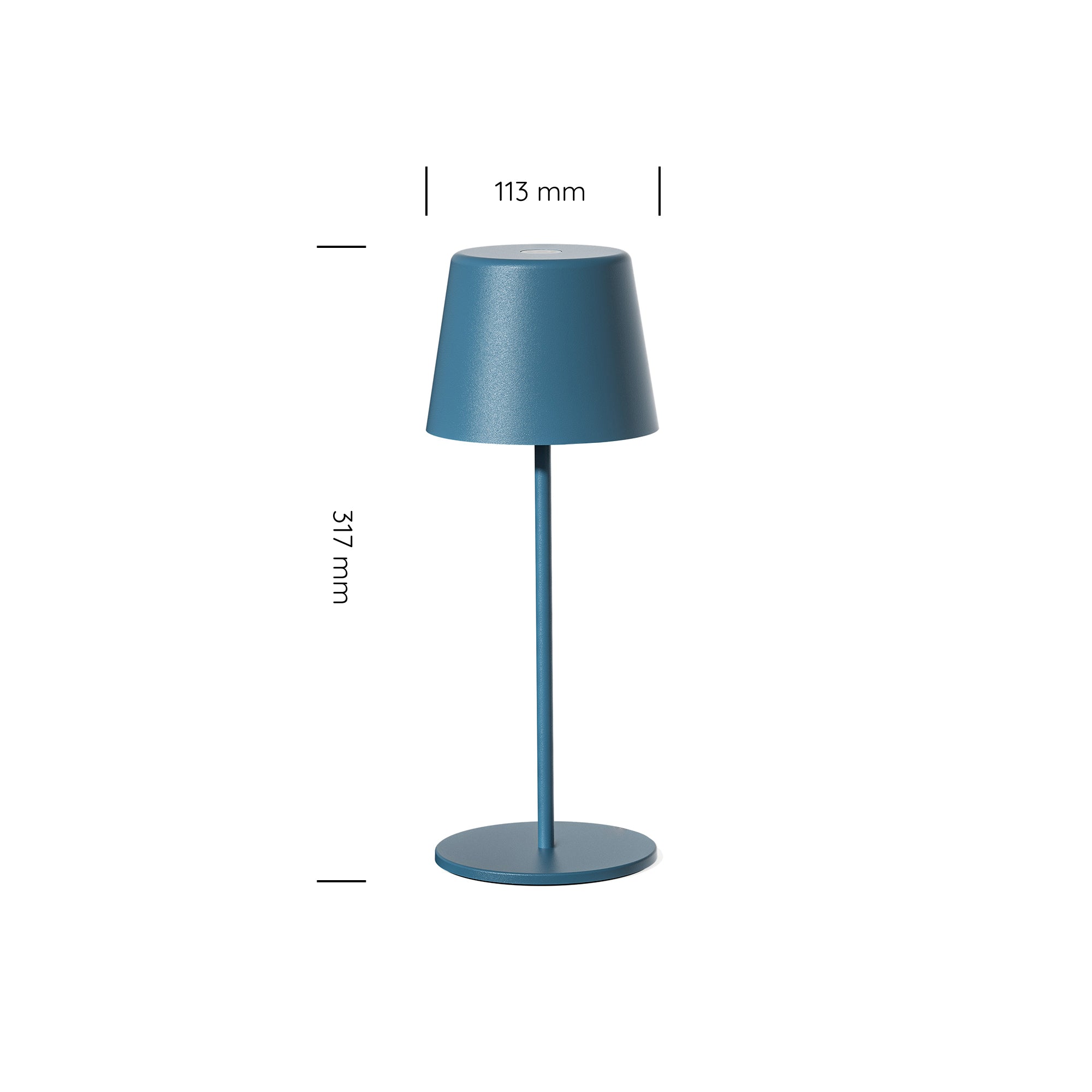 Paola 300 Rechargeable Cordless Table Lamp (Set of 6) Matte Blue