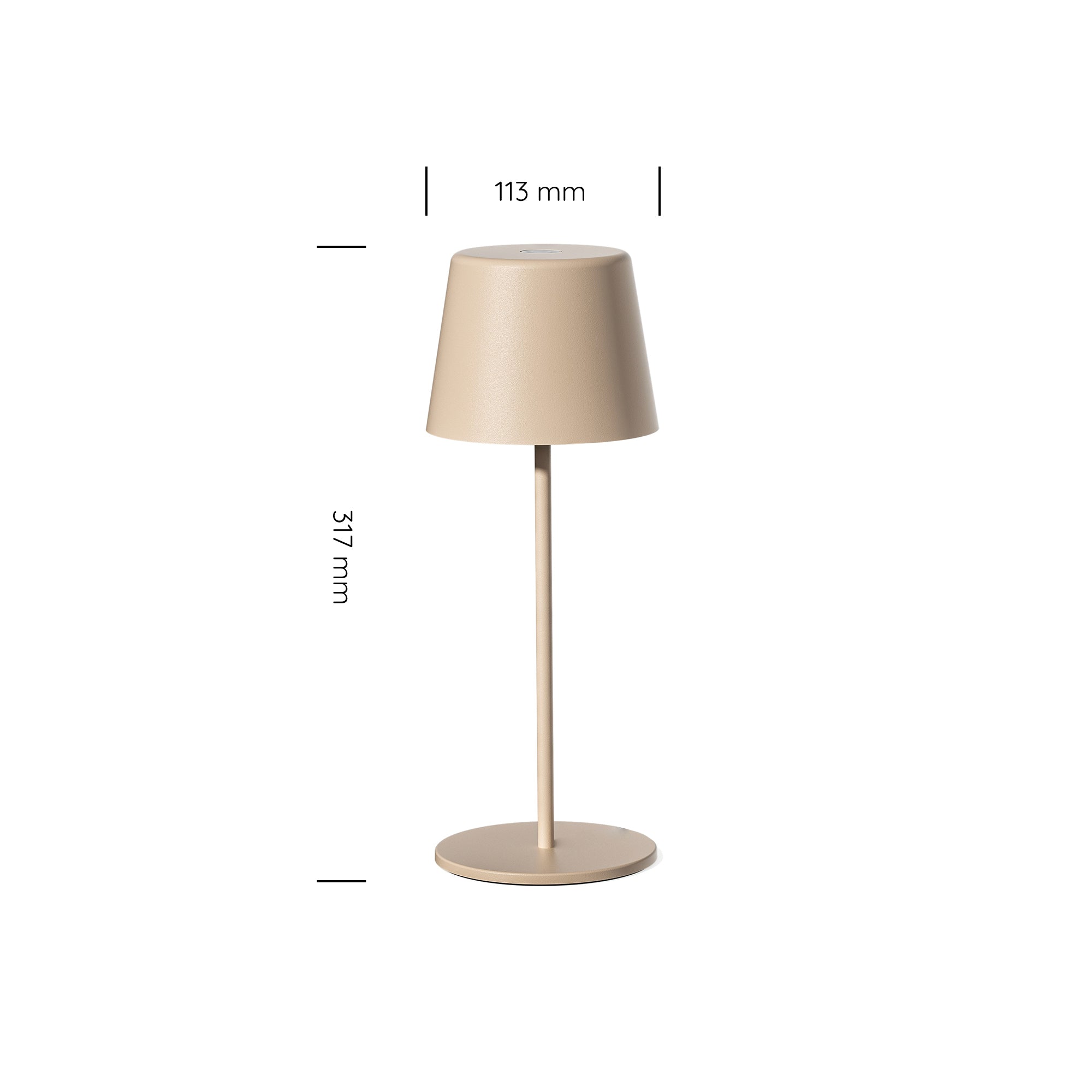 Paola 300 Rechargeable Cordless Table Lamp (Set of 6) Matte Sand