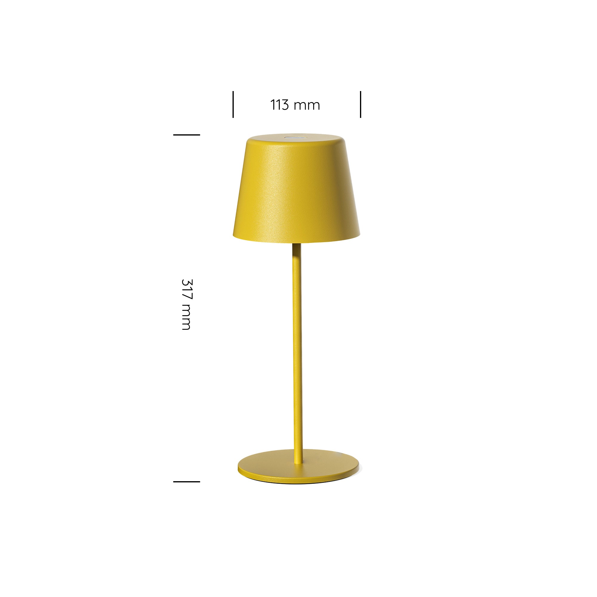 Paola 300 Rechargeable Cordless Table Lamp (Set of 6) Matte Yellow