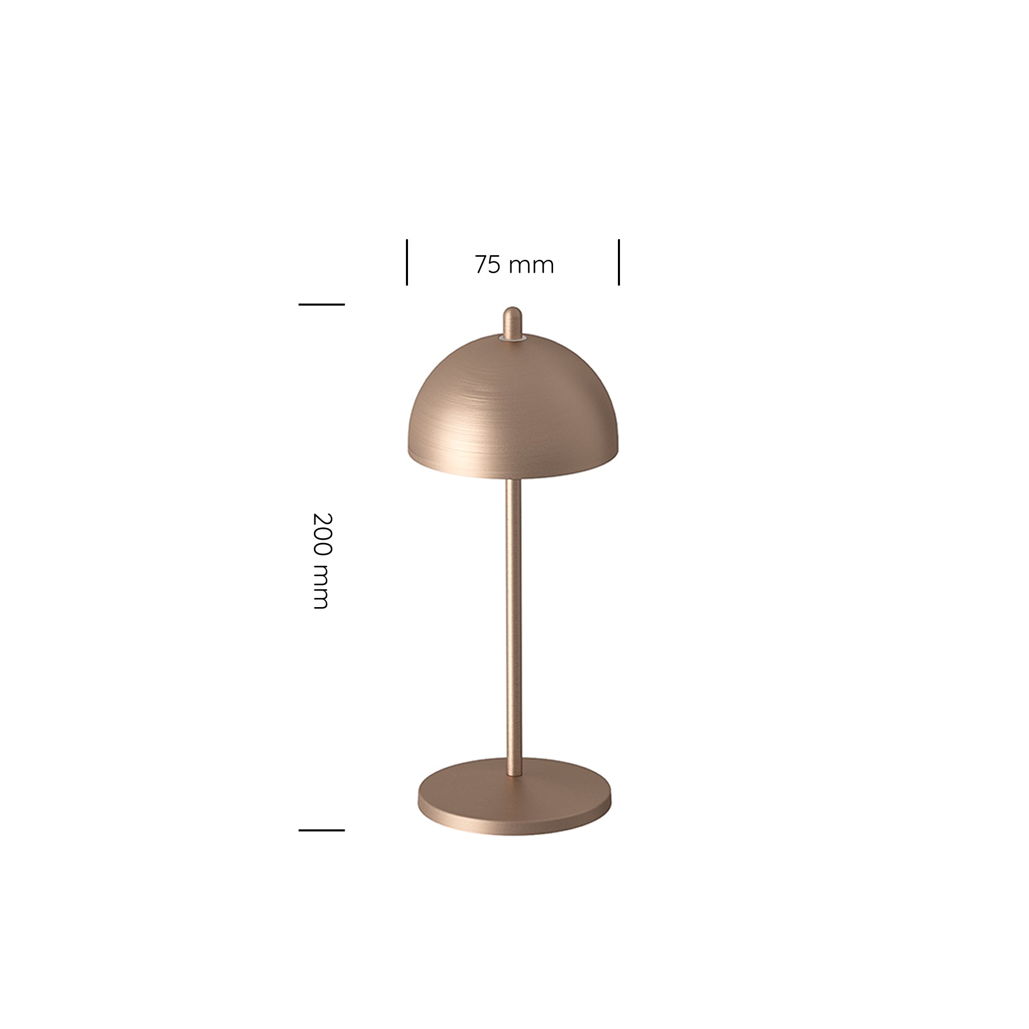 Fiore Micro Rechargeable Cordless Table Lamp (Set of 6) Brushed Bronze
