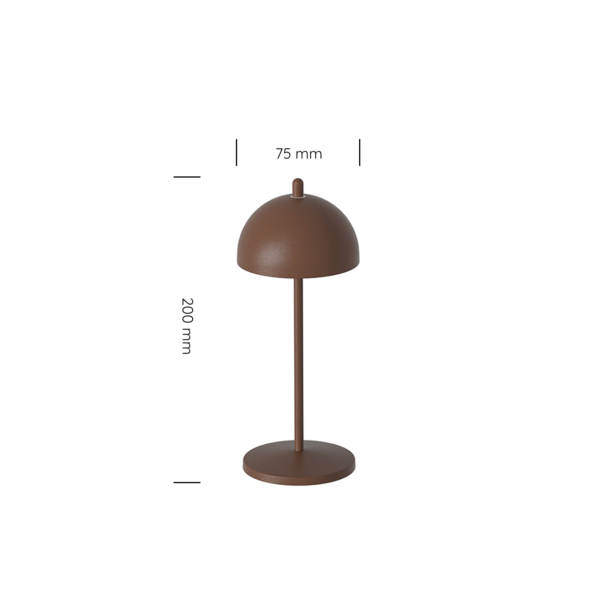 Fiore Micro Rechargeable Cordless Table Lamp (Set of 6) Corten