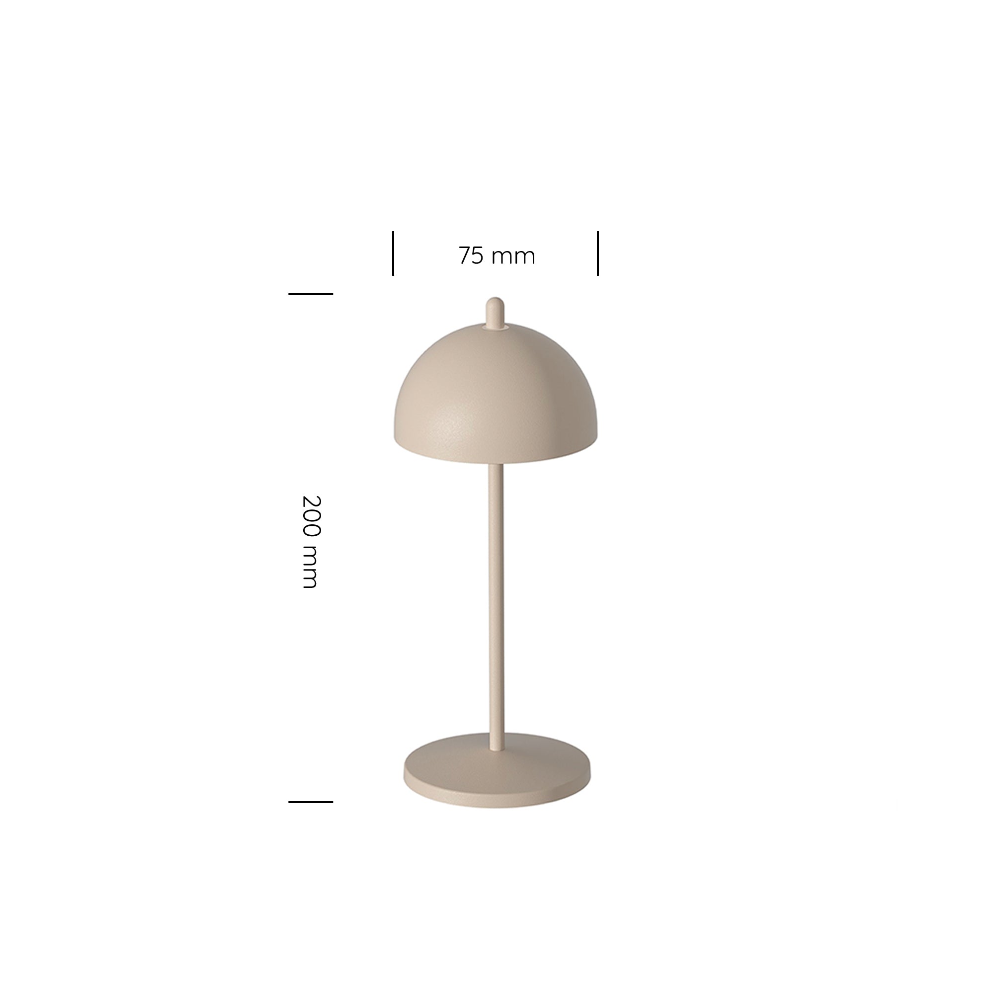 Fiore Micro Rechargeable Cordless Table Lamp (Set of 6) Matte Sand