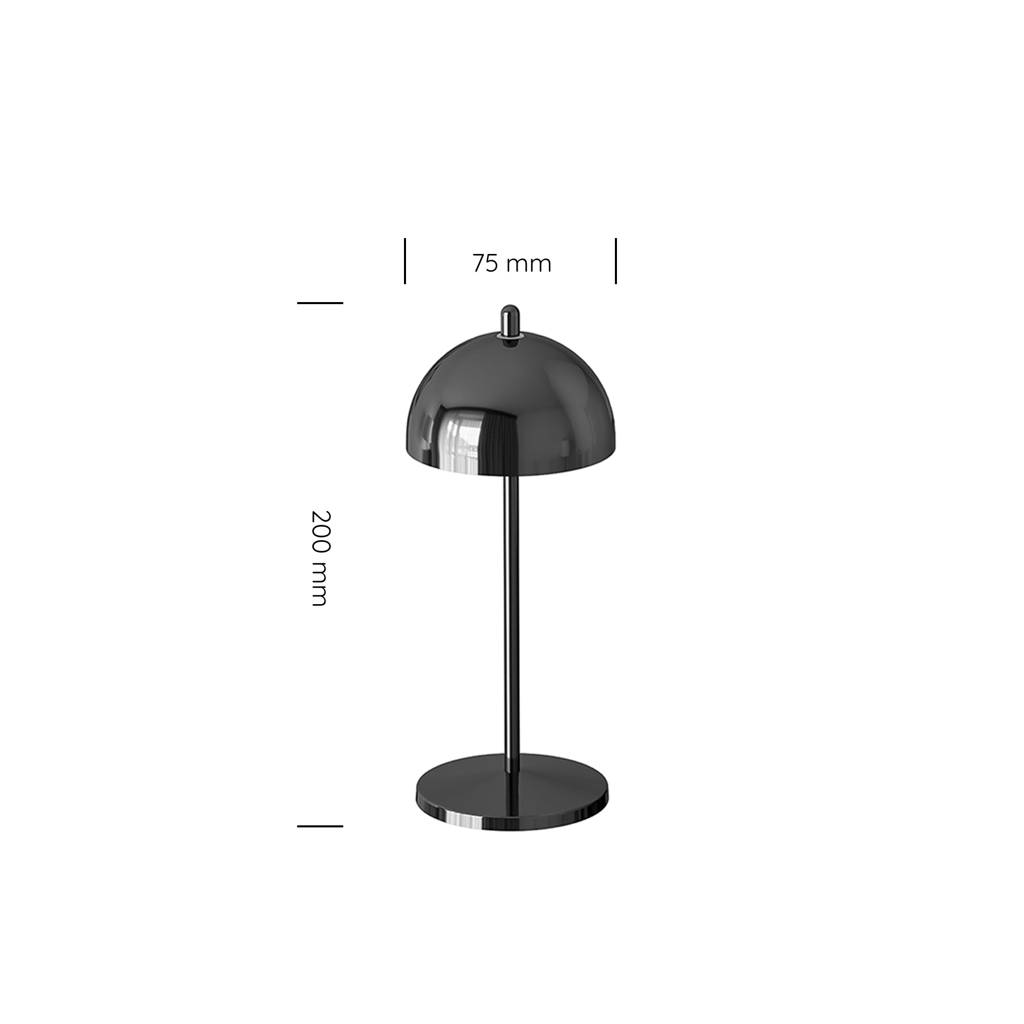 Fiore Micro Rechargeable Cordless Table Lamp (Set of 6) Lustre Space Grey