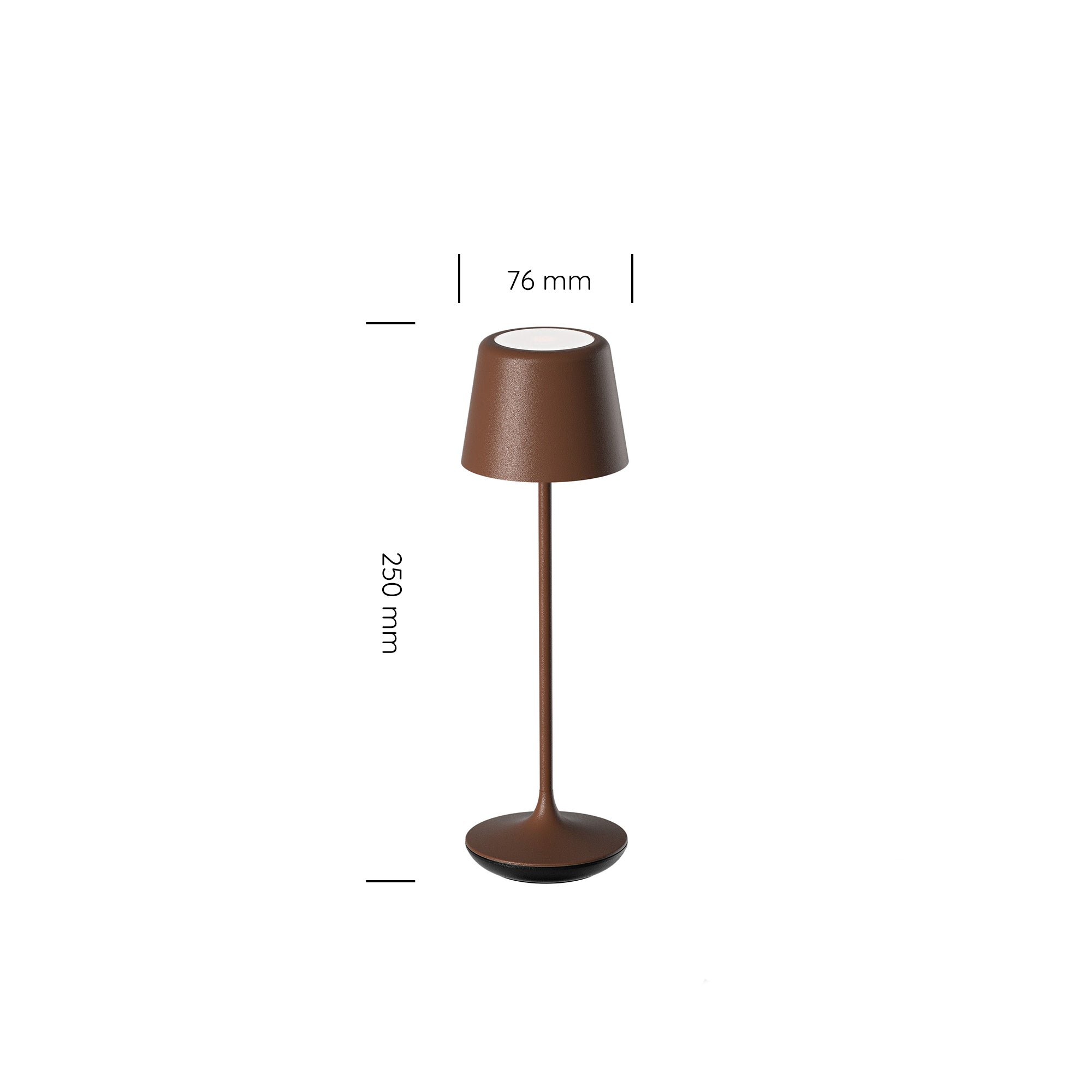Luna Micro Rechargeable Table Lamp (Set of 6) Corten