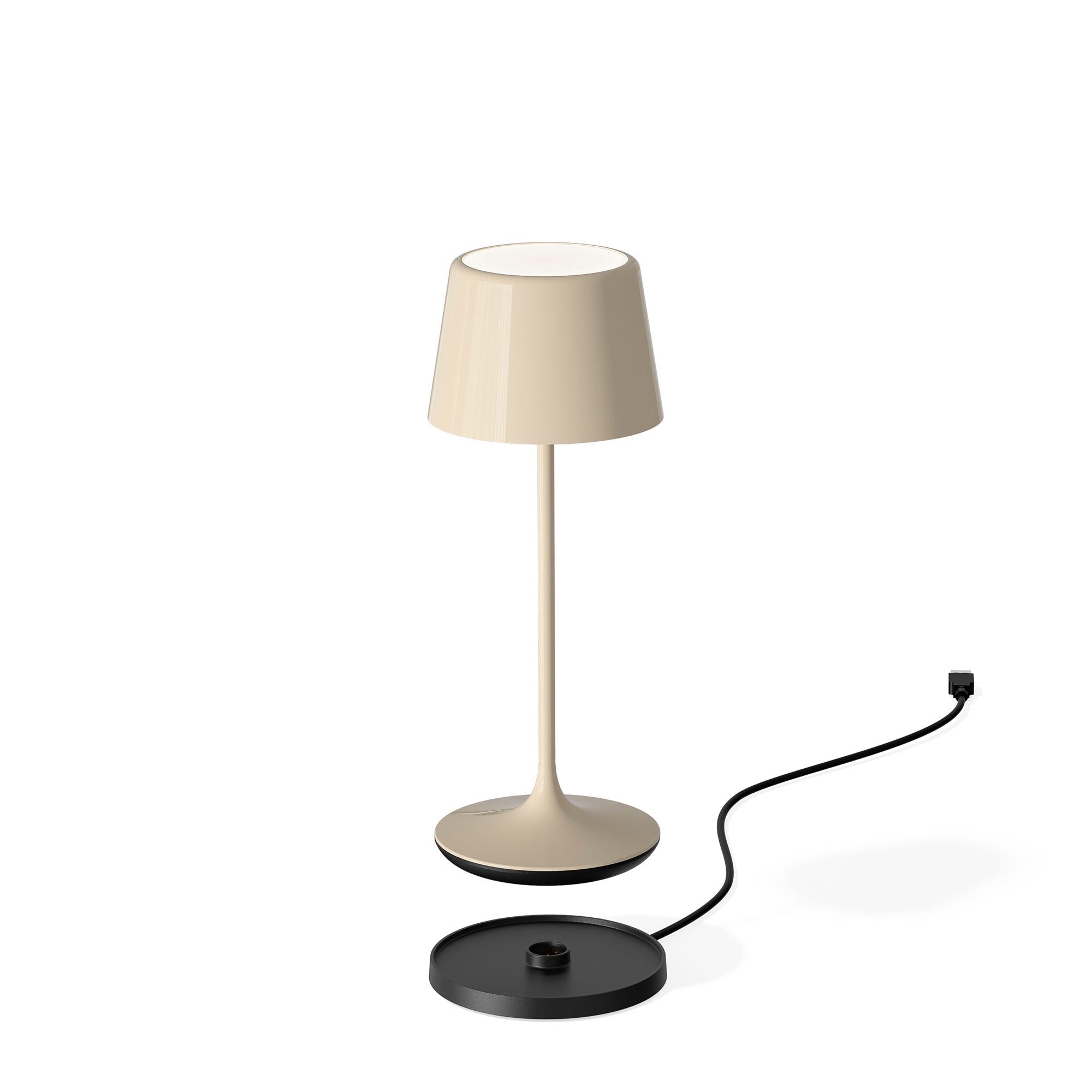 Luna 300 Rechargeable Table Lamp (Set of 6) Ceramic Cream White