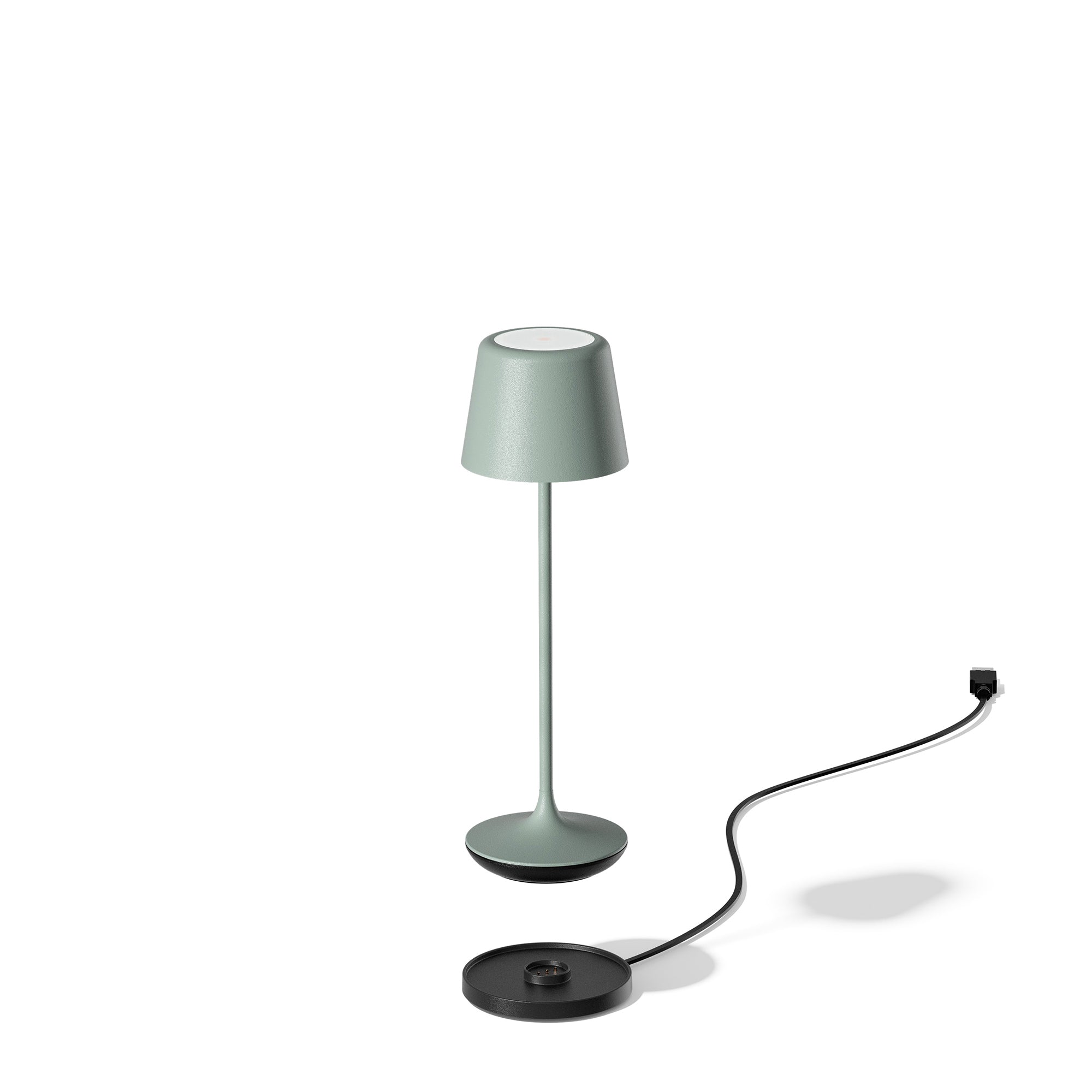 Luna Micro Rechargeable Table Lamp (Set of 6) Matte Green Grey