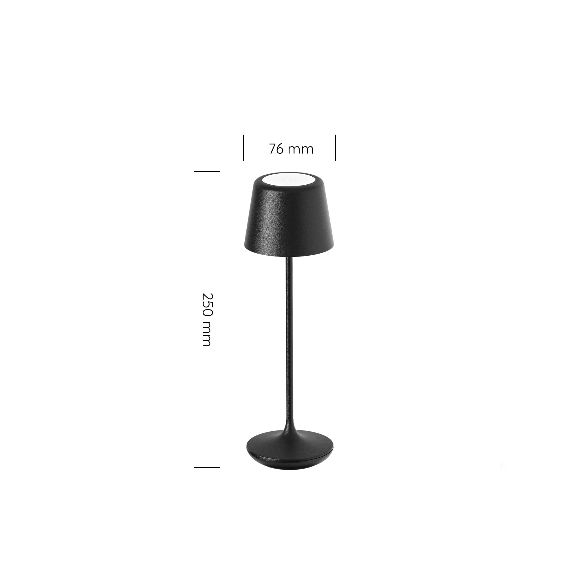 Luna Micro Rechargeable Table Lamp (Set of 6) Matte Black