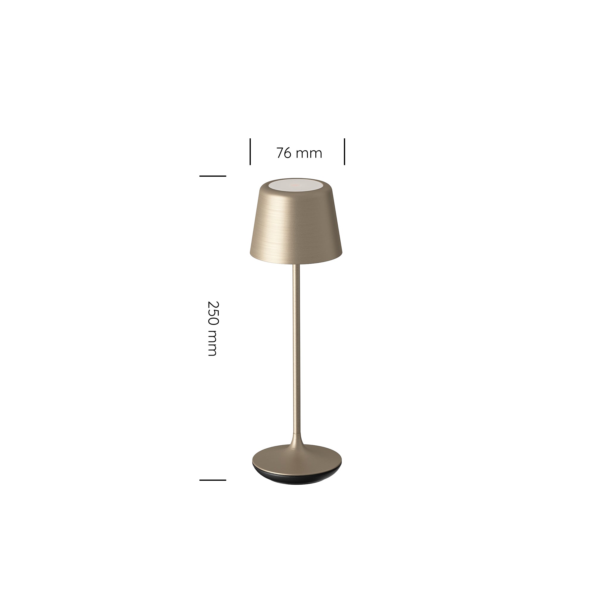 Luna Micro Rechargeable Table Lamp (Set of 6) Brushed Brass