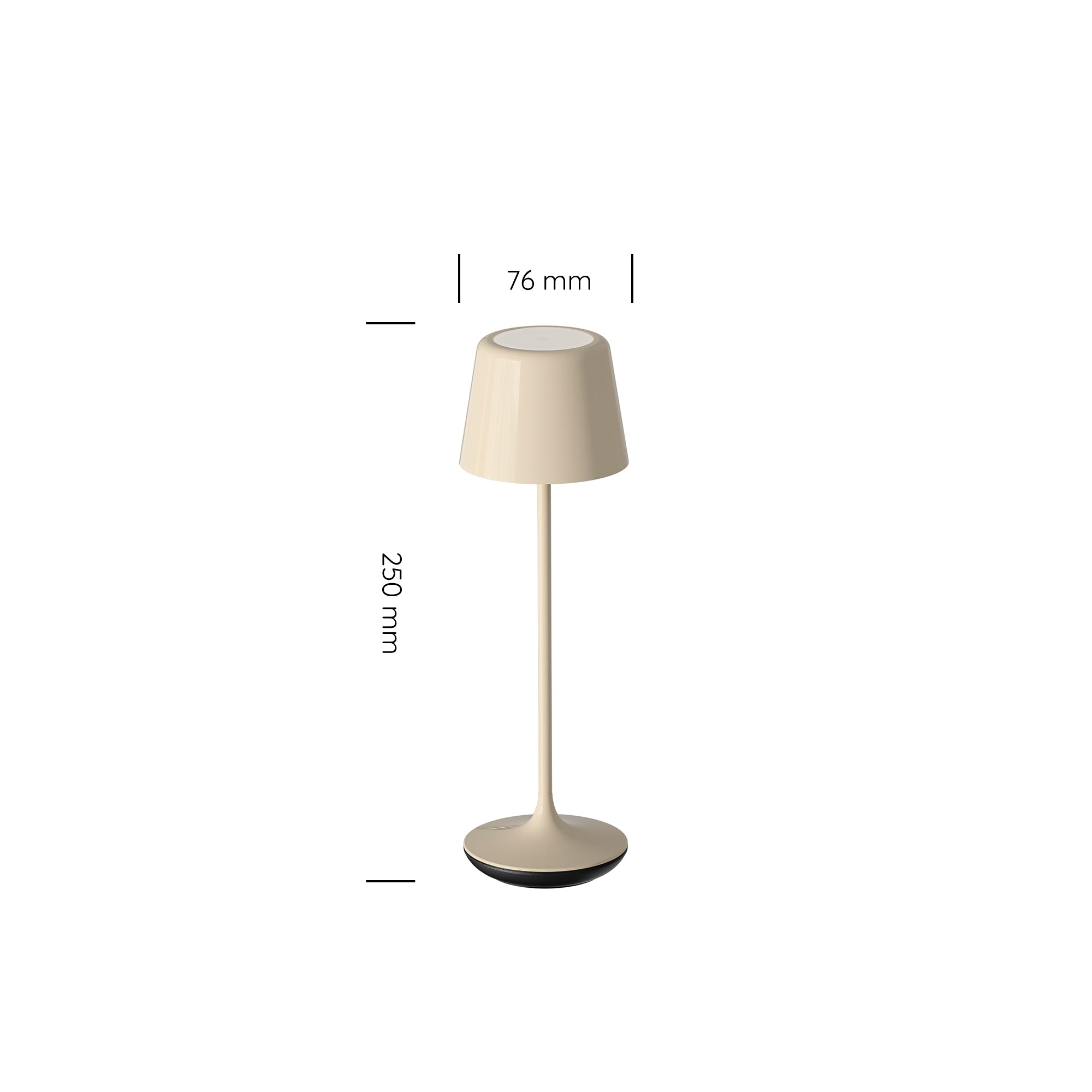 Luna Micro Rechargeable Table Lamp (Set of 6) Ceramic Cream White