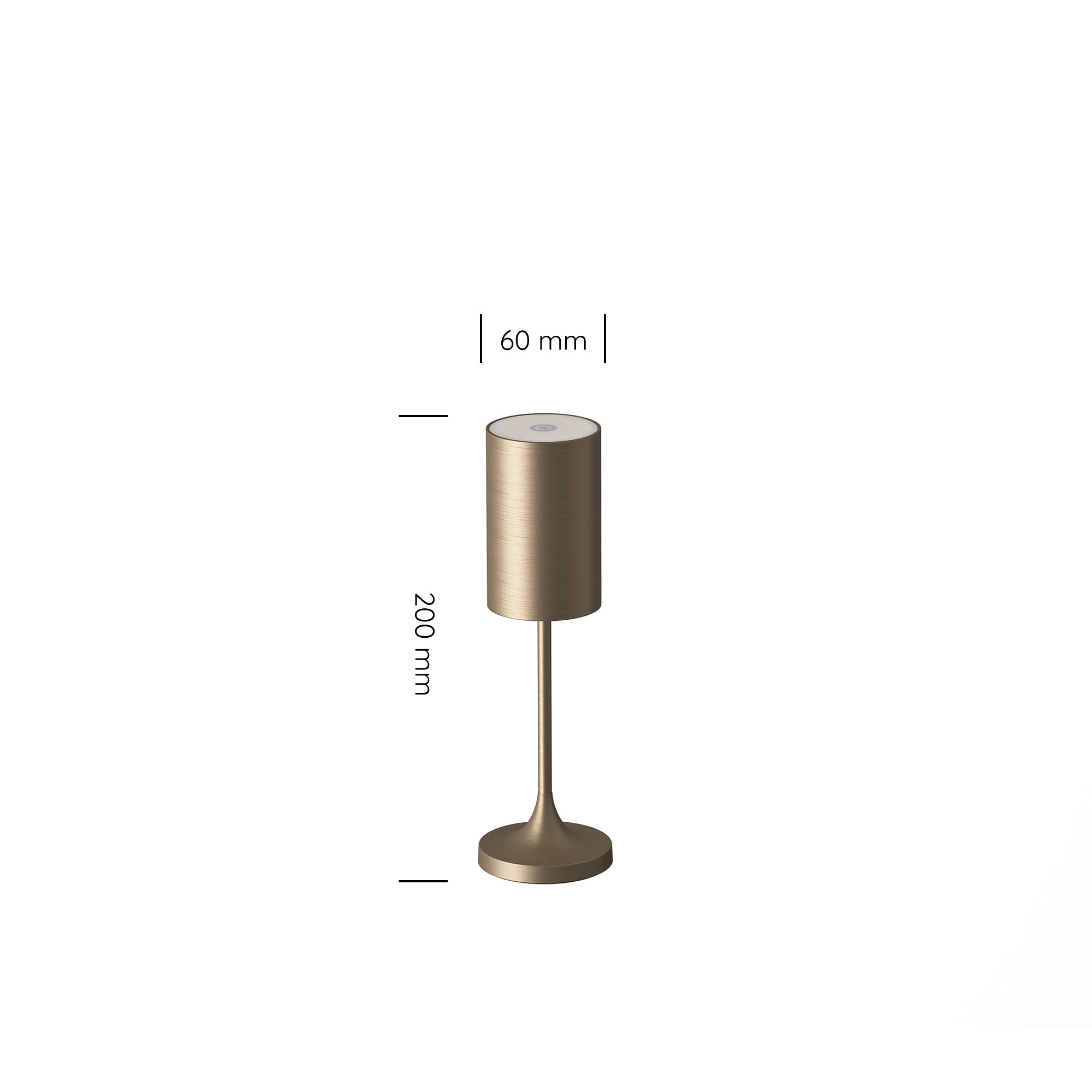 Vina 200 Rechargeable Table Lamp (Set of 6) Brushed Brass