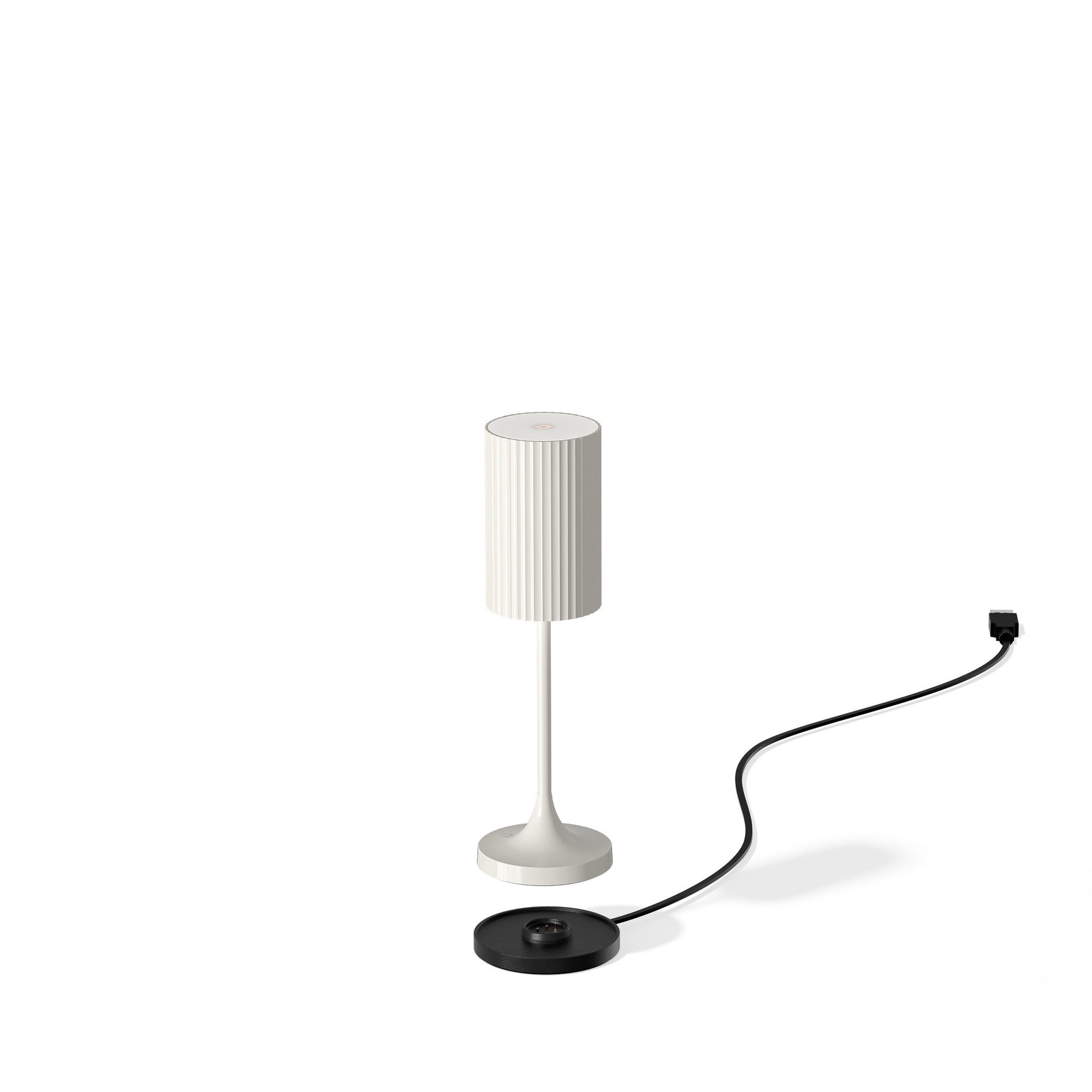Vino Rechargable Cordless Table Lamp (Set of 6) Ceramic Pearl White
